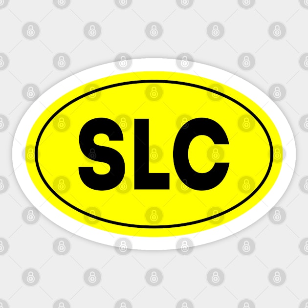 SLC Airport Code Salt Lake City International Airport USA Sticker by VFR Zone